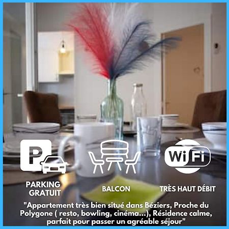 Le Cypres - Appartement Ideal Pour Vos Vacances Ou Vos Deplacements Professionnels A Beziers Luaran gambar